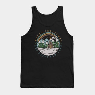 Vintage Merry Christmas Happy New Year Tank Top